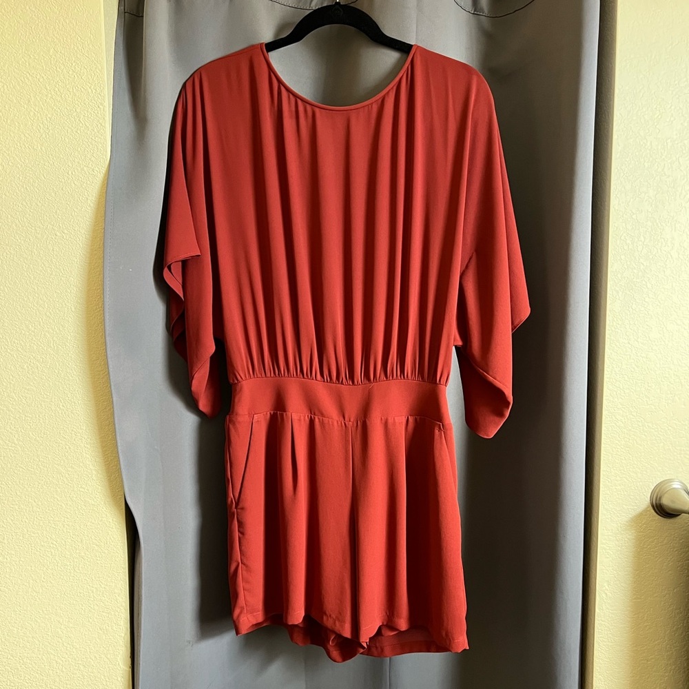 Rust Orange Romper